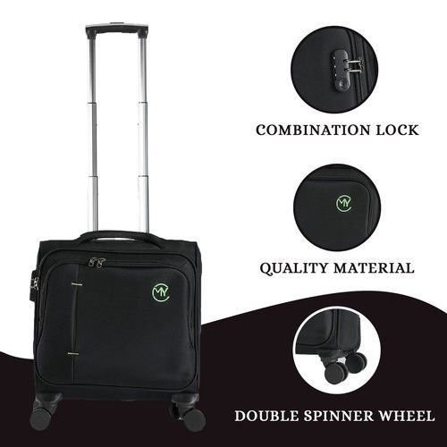 Laptop Briefcase Pilot Bag Business Office Wheeled Trolley Case Travel Cabin Bag