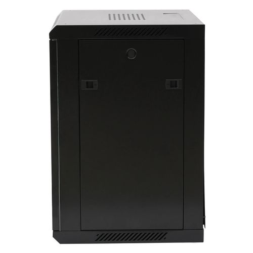 9U 300mm 10" Black Network Cabinet Data Comms Wall Rack, Patch Panel Switch LAN. — image 7