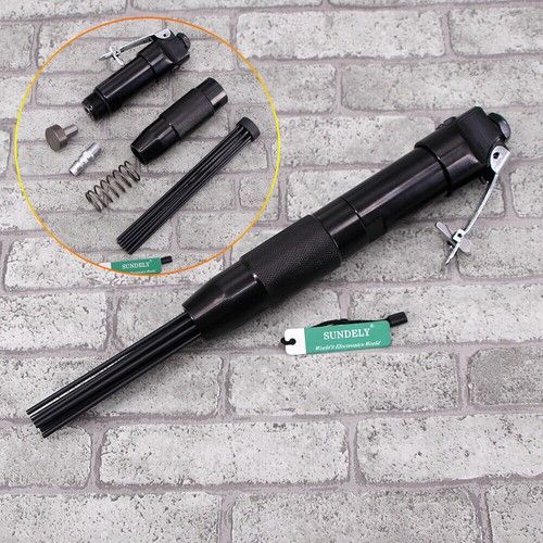 Needle Scaler Pistol Grip Rust Paint Remover Gun Descaler Pneumatic Air Deruster