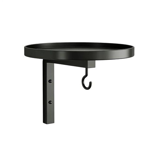 Fence Bird Feeder Tray with Hook, Tree Mounted Wild Bird Bath for Outdoors