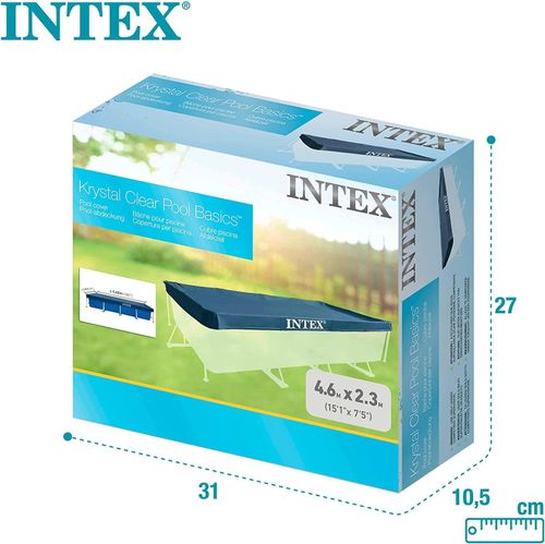 Pool Cover Intex Protective Cover for Rectangular Pool Blue - 450 x 220 x 20 cm — image 4