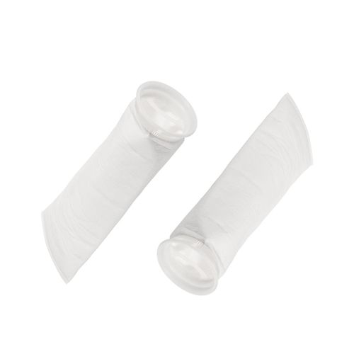 4 Pack 4 Inch Ring Filter Sock 5 Micron Mesh Bags Pool Skimmer Basket White — image 1