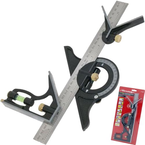 Neilsen 12" Adjustable Combination Tri Square Sliding Angle Finder Ruler Level — image 1