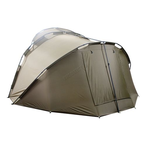 CARPZILLA Fishing Bivvy 2 Man Waterproof Camping Tent Shelter Door Windows Green — image 4