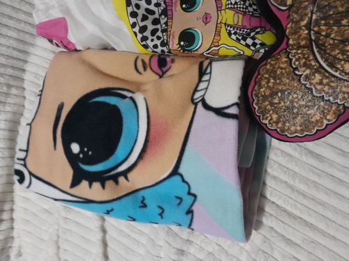 lol omg doll bundle with curtains a fleece throw cushion and aslo a leather back — image 11
