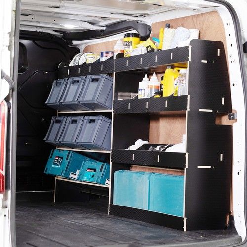 Ford Transit Custom L1 (SWB) 2012-23 Toolbox & Rear HEXABOARD Van Shelving