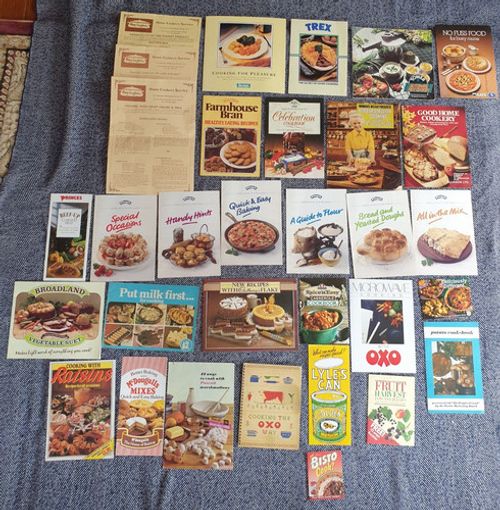 JOB LOT BUNDLE VINTAGE COOKERY BRAND ADVERTISING LEAFLETS & BOOKLETS