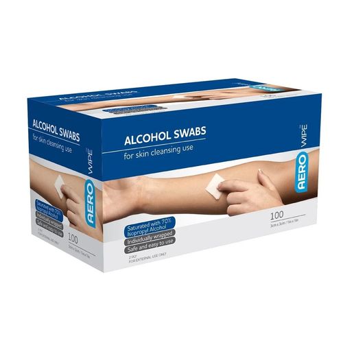 Alcohol Swabs Pre Injection 70% Isopropyl IPA Alcohol Skin Cleansing Wipes — image 1