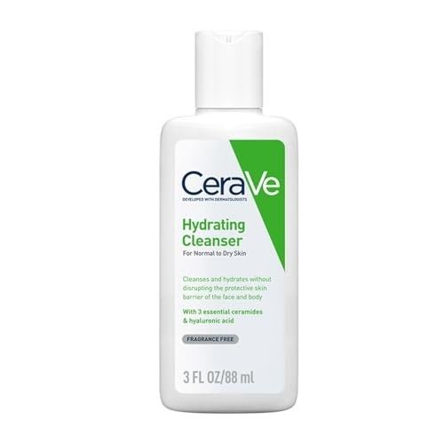 CeraVe Hydrating Cleanser 88ml Normal Dry Skin Hyaluronic Acid Face Wash