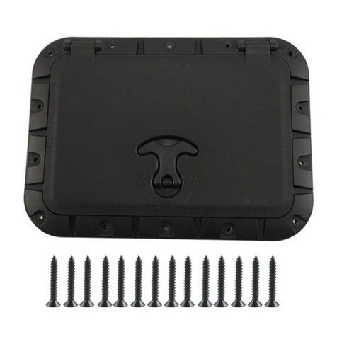Black Kayak Hatch Cover Hinged Kayak Hatch Cover Pre-Drilled Holes