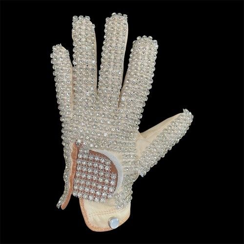 MICHAEL JACKSON MOTOWN 25 BILLIE JEAN RHINESTONE CRYSTAL GLOVE REPLICA COSTUME
