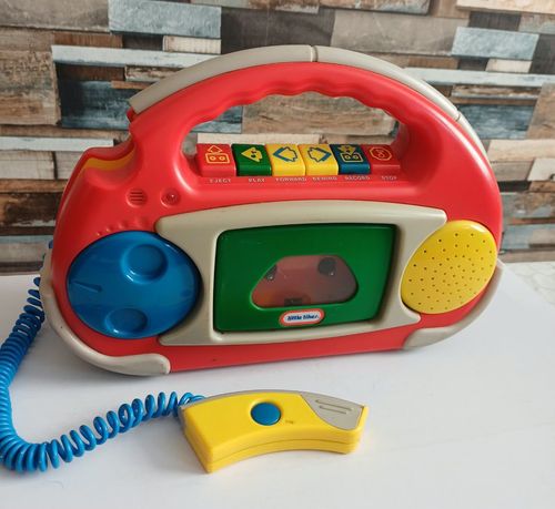 Vintage Little Tikes Cassette Player  With Microphone Rare Find Tested & Working — image 3