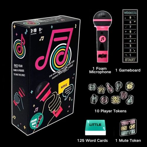 New Grab The Mic Fun Music Card Game Family Karaoke Party Board Games Music Game — image 4