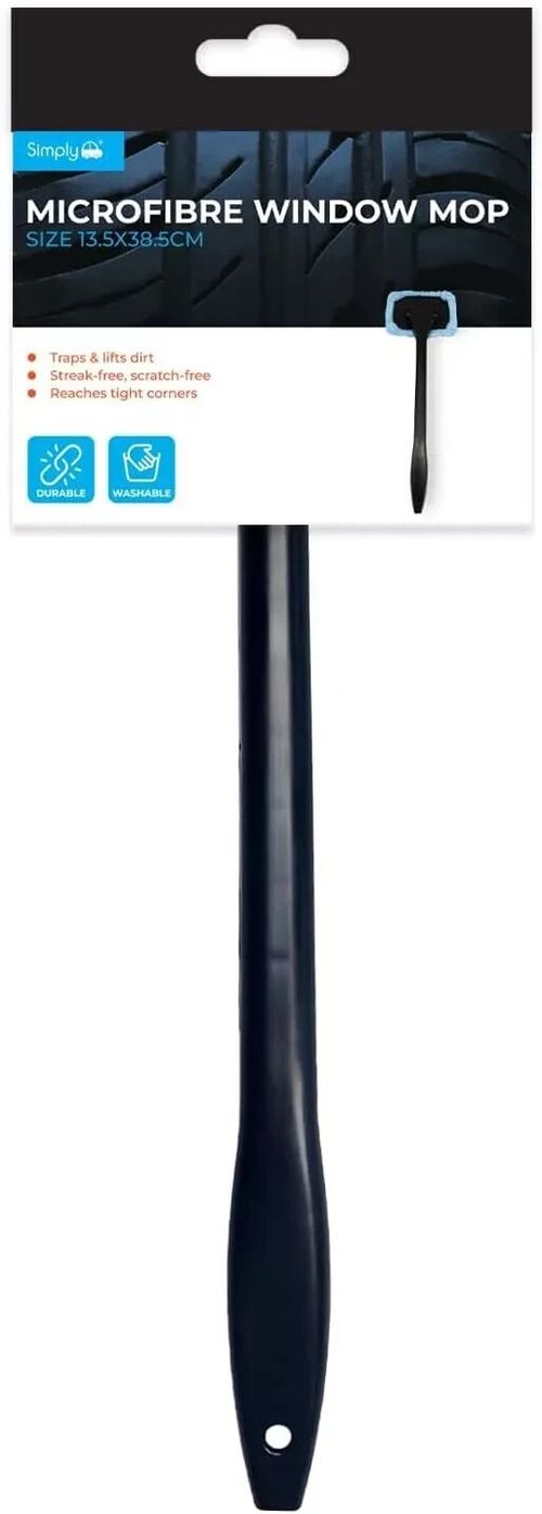 Simply Auto Microfibre Window Mop Lightweight Versatile Mirror Shower Glass — image 2