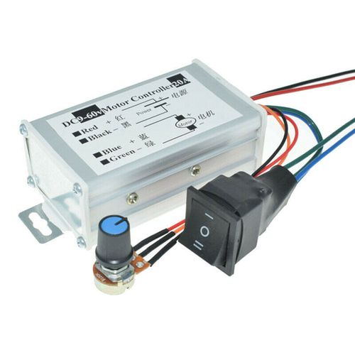 12V 24V Max 20A PWM DC Motor Stepless Variable Speed Control Controller Switch — image 3