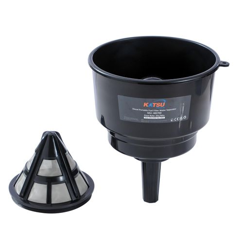 KATSU Tools Portable Fuel Filter Funnel Diesel Water Separator — image 4