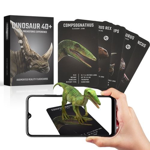 Dinosaur 4D+ AR Flashcards - Interactive 3D STEM Learning Toy Gift for Kids 4+ — image 2