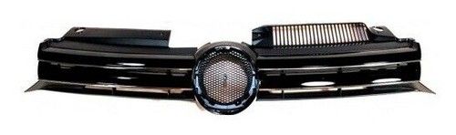 Fits VW Golf Mk6 2009-2013 Front Upper Grille Main Standard Models Black Chrome