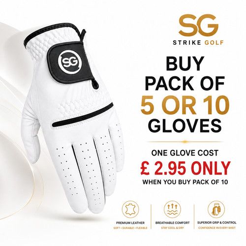 SG Men All Weather Golf Gloves Cabretta Leather palm patch & thumb Super Deal