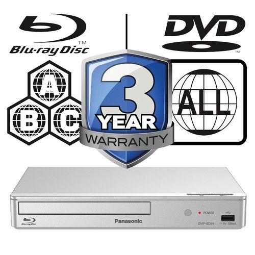 Panasonic Blu-ray Player DMP-BD84 All Zone Code Free MultiRegion DMP-BD84EB-S
