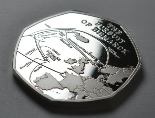  German Battleship BISMARCK Silver Commemorative. Pursuit & Sinking, WW2, Navy — image 7