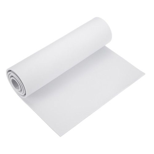 High Density EVA Foam Sheets 4mm Thick, 39x13" for Cosplay DIY, 1 Roll, White