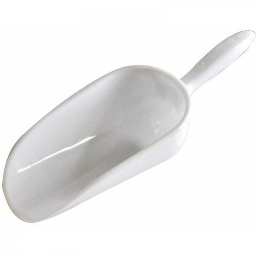 24oz/36oz White Plastic Flour Scoop, Ice, Sweets, Dry Food Cereal Scoop Bar