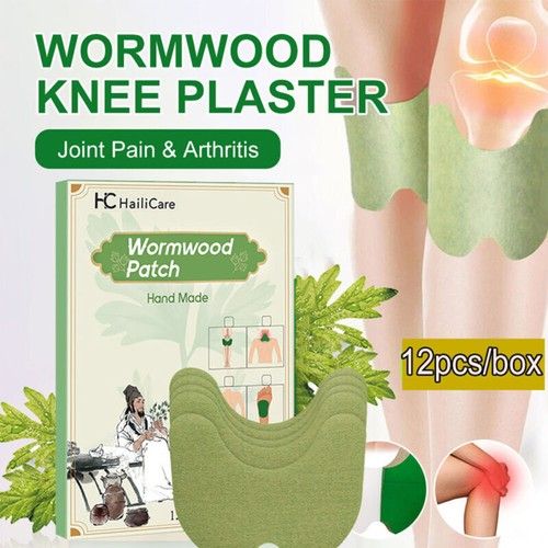 12-300x Wormwood Pain Relief Patches Heat Plaster Back Knee Muscles Arthritis UK