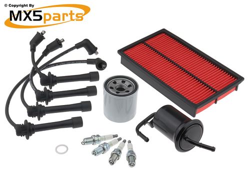 MX5 Service Kit Oil Air Fuel Filters Plugs & Leads Mazda MX-5 Mk1 NA 1989>1998 — image 1