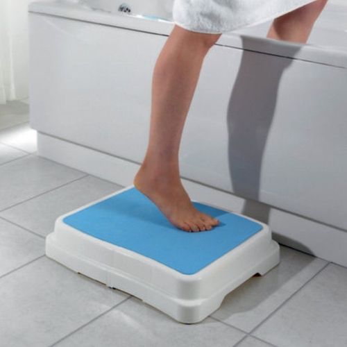 BATH STEP STOOL STACK-ABLE SAFETY AID DISABILITY NON SLIP SHOWER STEP — image 3