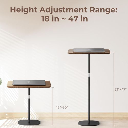 Multi-functional Adjustable Laptop Floor Stand Projector Rack Dining/CoffeeTable — image 4