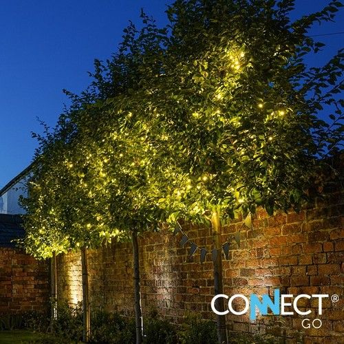 ConnectGo® 10m-50m Connectable Christmas LED Warm White IP65 String Fairy Lights