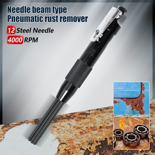 Needle Scaler Pistol Grip Rust Paint Remover Gun Descaler Pneumatic Air Deruster — image 4