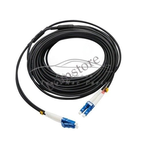 350M Black Armored Fiber Cable LC-LC UPC SM 9/125 Duplex Fiber Optic Patch Cord
