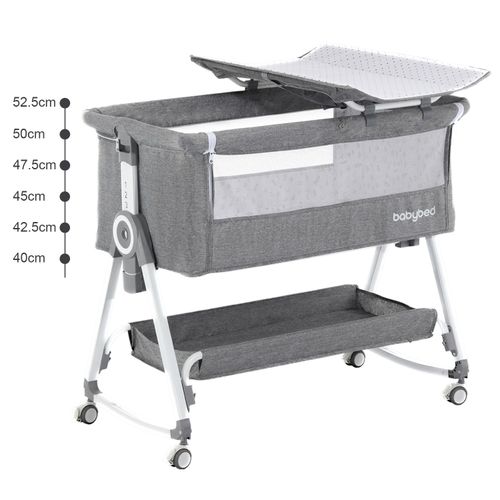 Baby Bedside Crib Sleeper Bassinet Safe Co-Sleeping Storge with Changing Table — image 13