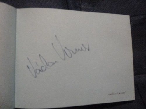 Czech Speedway star VACLAV VERNER (1949-2018) hand signed page