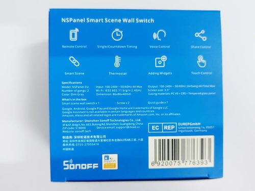 SONOFF NSPanel EU WiFi Smart Scene Wall Switch,With Temperature Control Function — image 13
