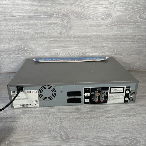 Sharp DV-RW260H VHS Player DVD Recorder VCR Combo Combi with No Remote Silver — image 7