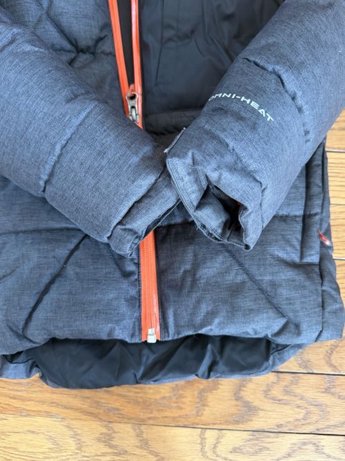 Columbia Toddler XXS 4T/5T Omni-Heat Winter Puffer Jacket Dark Gray Orange — image 3