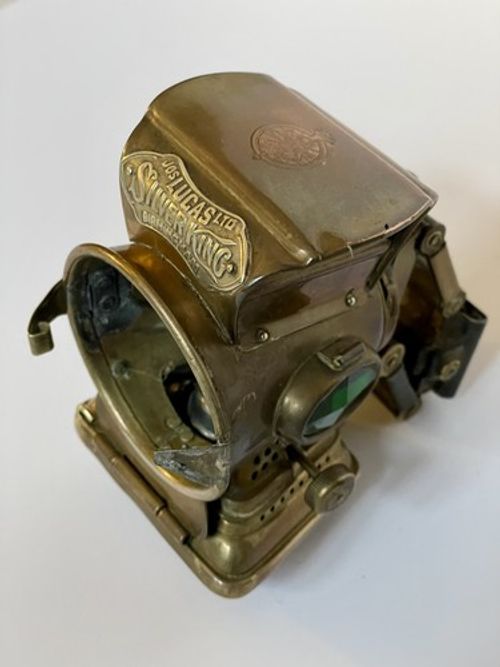 1917 Lucas Silver King Cycle Lamp – WW1 Broad Arrow Marked – Original