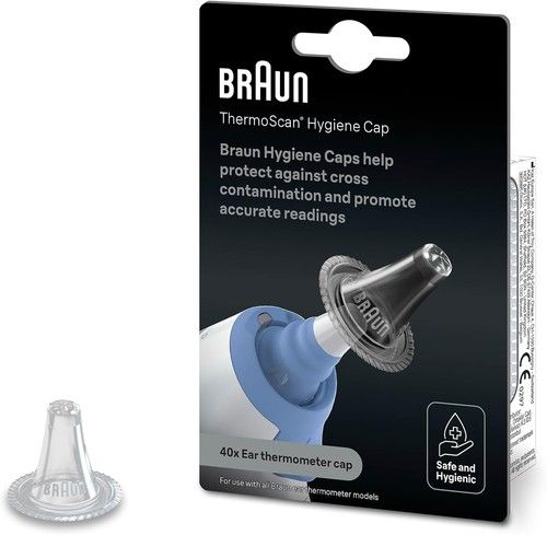 Braun ThermoScan Hygiene Caps Compatible with Braun ThermoScan Ear Thermo 40-pcs