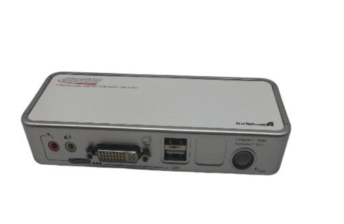 KVM Switch STARTECH SV211KDVIGB 2 Port USB DVI  with Audio and Cables