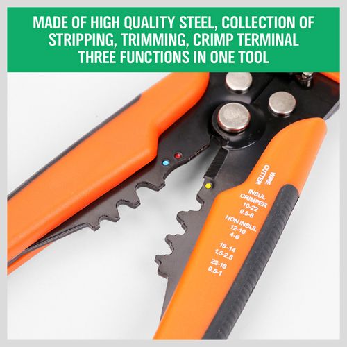 Professional Automatic Wire Striper Cutter Stripper Crimper Pliers Terminal Tool — image 8