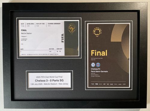 2025 FIFA Club World Cup Chelsea Football A4 Photo Programme Ticket Display — image 1