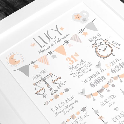 Personalised Baby Gift, Baby Boy Gift, Baby Girl Gift, New Baby Gift Christening — image 8