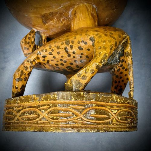Handmade Wooden Leopard Sculpture - Stool Table - Tribal Ethnic Decor - African — image 13