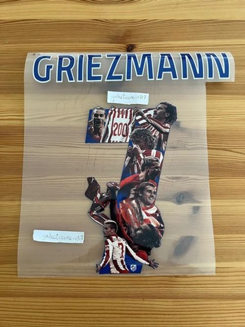 Atletico Madrid Griezmann #7 Special Edition Name Number Set Print Adult