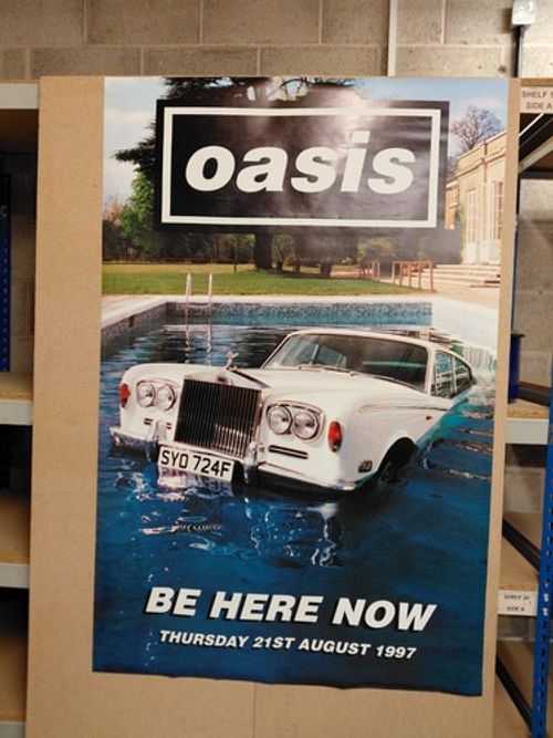 Oasis - Be Here Now - Giant/Subway Promo Poster (Approx 150x100cm)