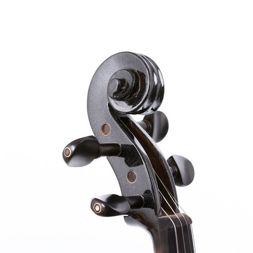 Black Electric Viola 16inch Full Size Solid Wood Ebony Fittings Viola Case Bow — image 2