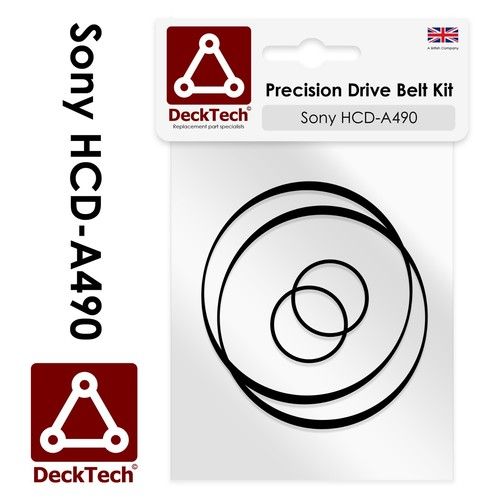 DeckTech® Replacement Belts for Sony Cassette Deck HCD-A490 HCDA490 HCD A490